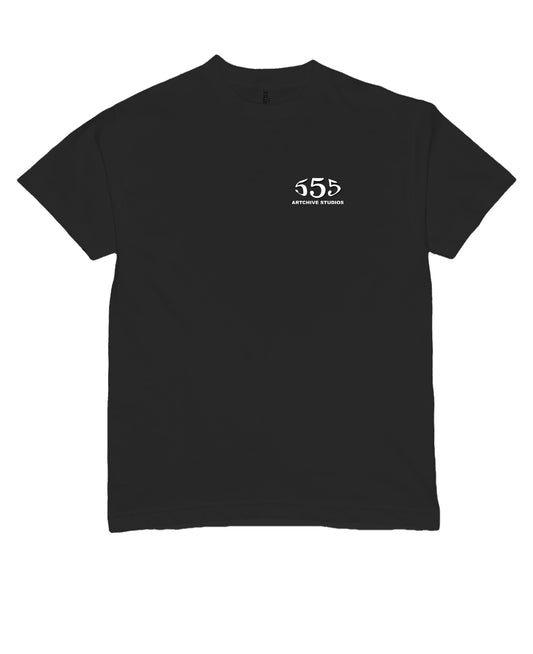 "555" T-SHIRT BLACK